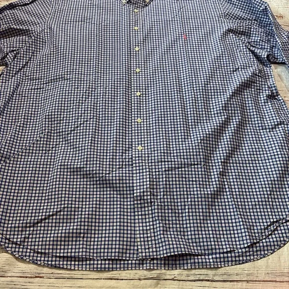Ralph Lauren Blue Pink Check Button Down Shirt sz 4XLT - Picture 7 of 11